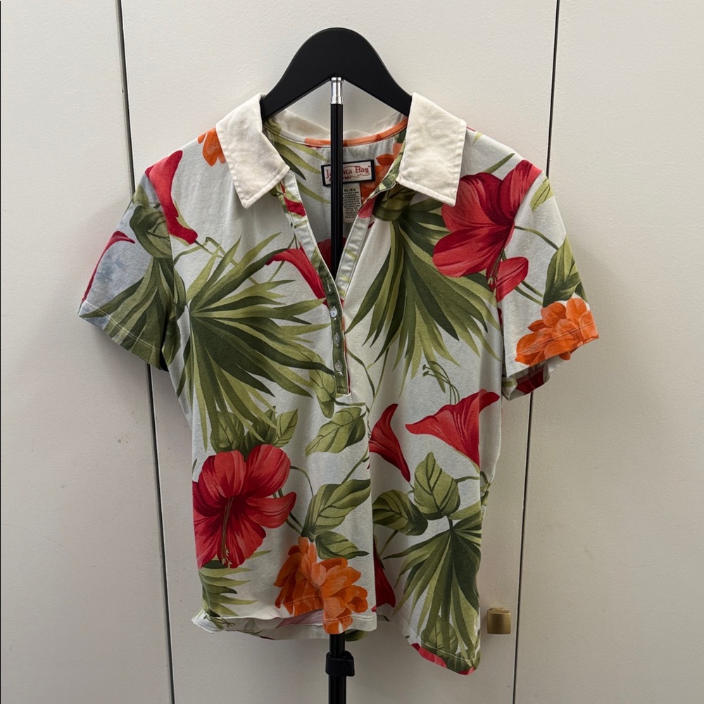 Tropical Bloom Floral Short Sleeve Shirt